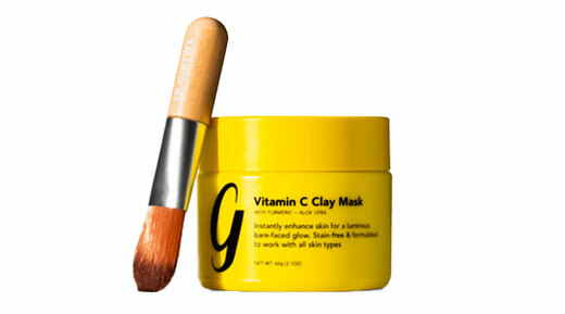 Gleamin Vitamin C Clay Mask and Brush